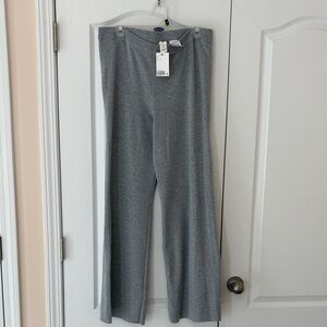 NWT H&M Gray Wide-Leg Sweater Knit Lounge Pants